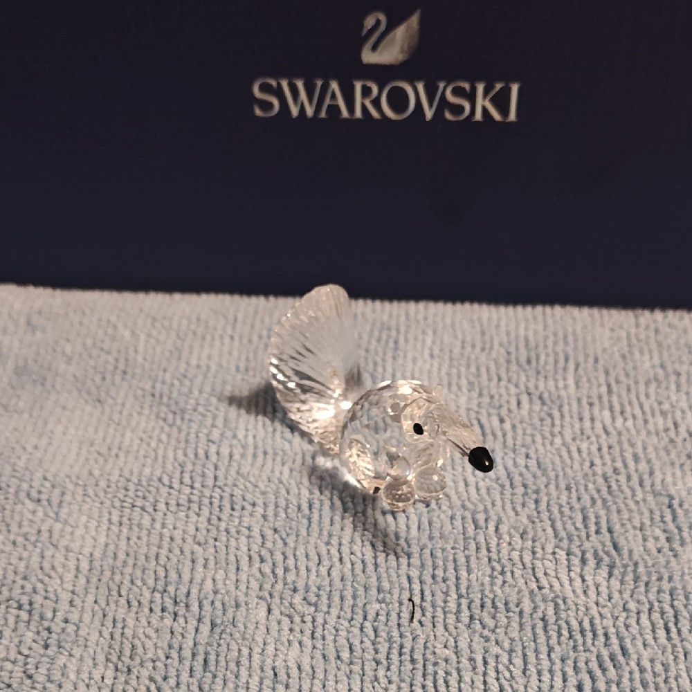 Vintage Swarovski Silver Crystal Figurine ANTEATER 271460 / 7680 000 001